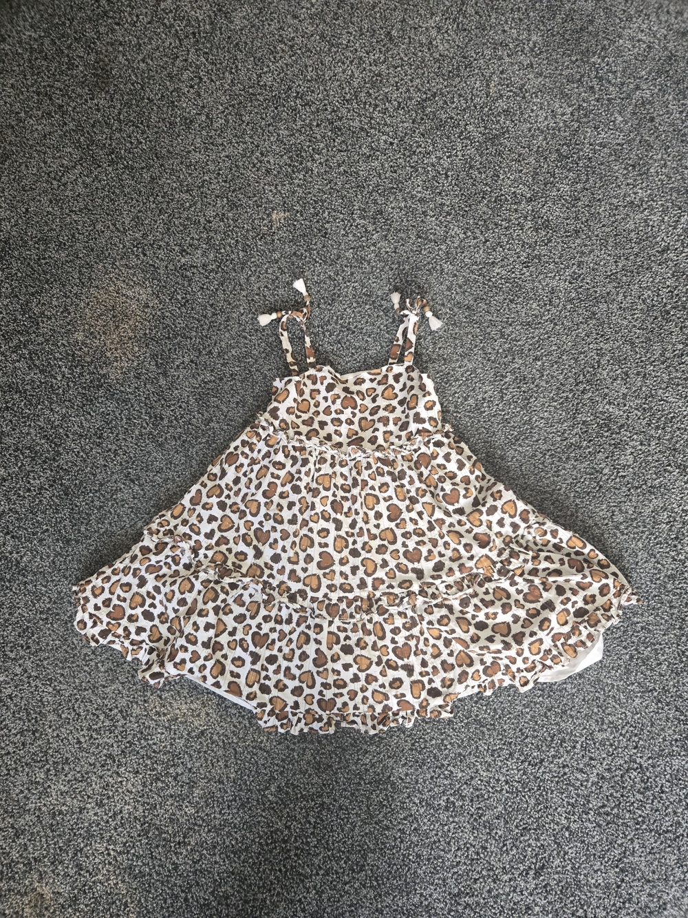 Rachel Zoe White Sundress with Brown Tassel Accents